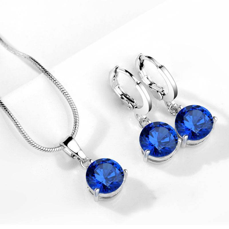 Water Drop Necklace Earring Set - Velora