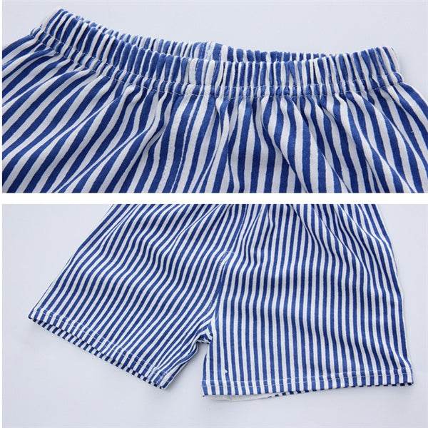 Cartoon Clothing Baby Boy Summer Clothes T-shirt Baby Girl Casual Clothing Sets - Velora