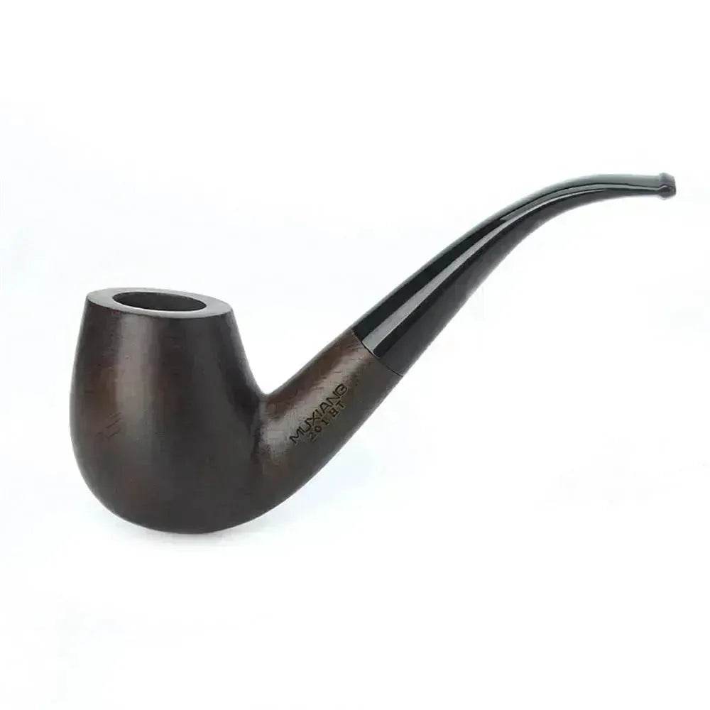 Wooden Pipe flue filter smoking set - ebony pipe - Velora