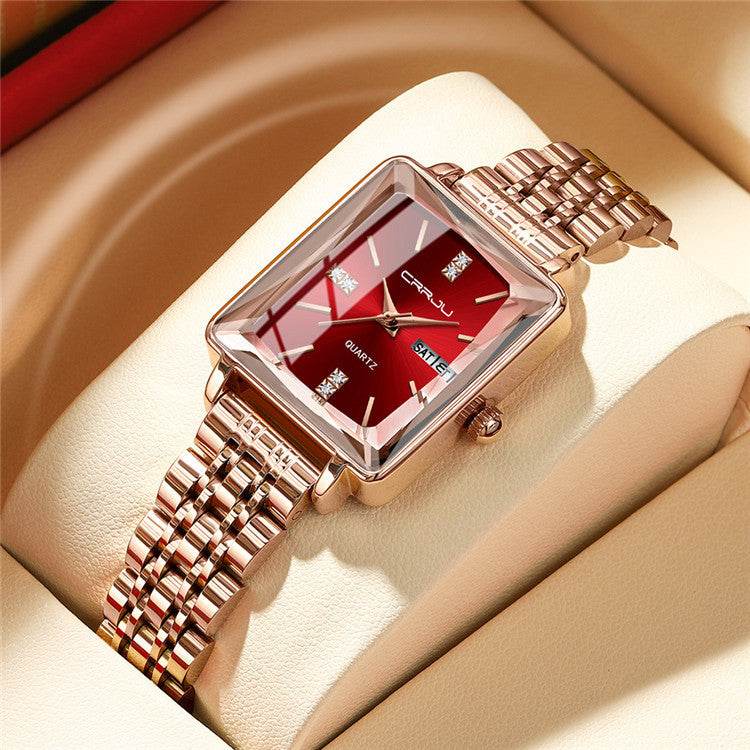 Simple Business Personality Fashion Waterproof Popular New Steel Belt Women's Watch - Velora