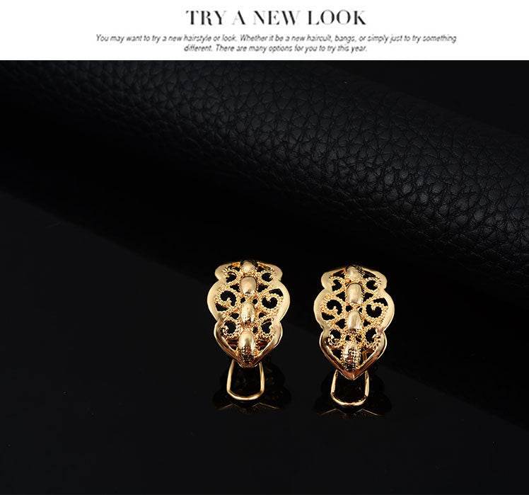 Wild style alloy necklace earrings - Velora
