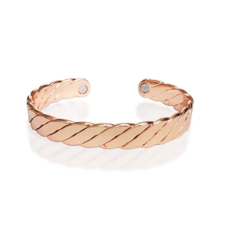 Rose Gold Copper Bracelet Large S Magnetic - Velora