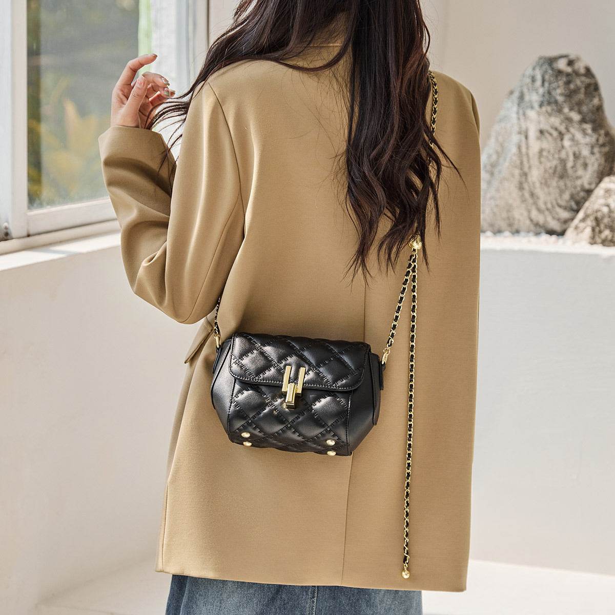 Ins Chain Bag Crossbody Bag Autumn And Winter Shoulder Bag - Velora