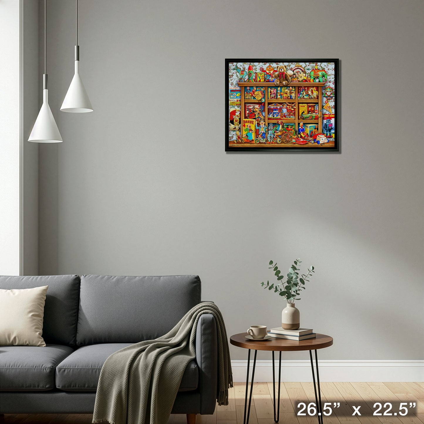 Totally Toys 20x24 Framed Canvas by Michael Fishel