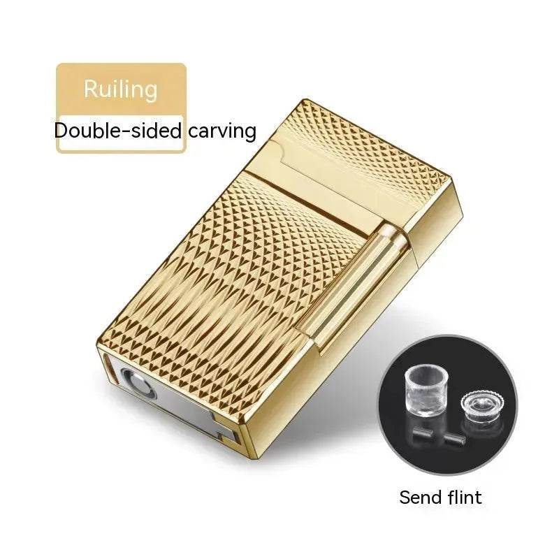 Luxury Bohemian Butane Torch Lighter with Cigar Hole Punch - Velora