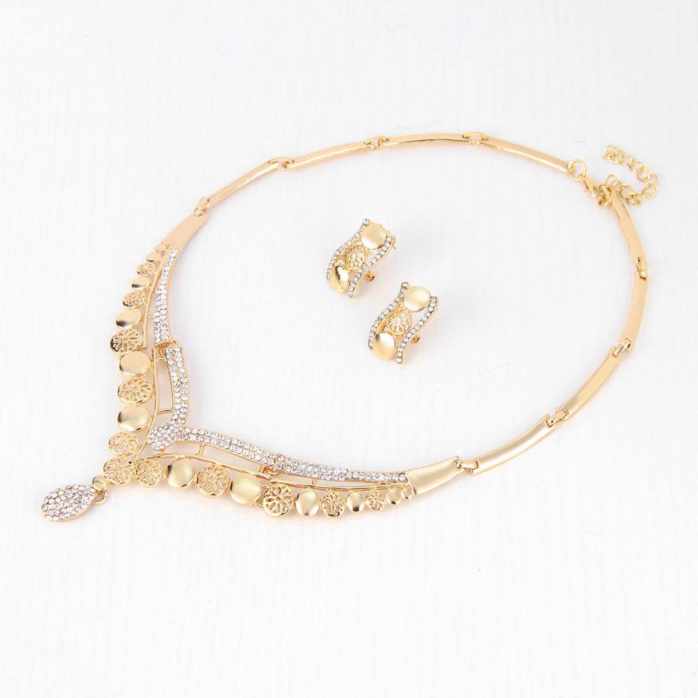 New European And American Exaggerated Jewelry Sets, Women's Bridal Jewelry Four Sets - Velora