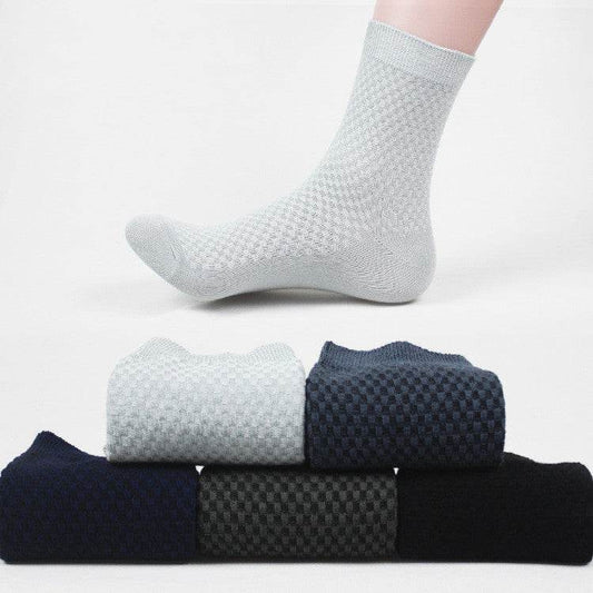 Socks men's new bamboo fiber men's business socks