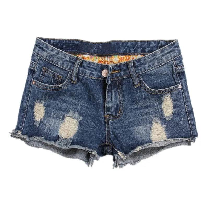 Torn Denim Shorts For Women - Velora
