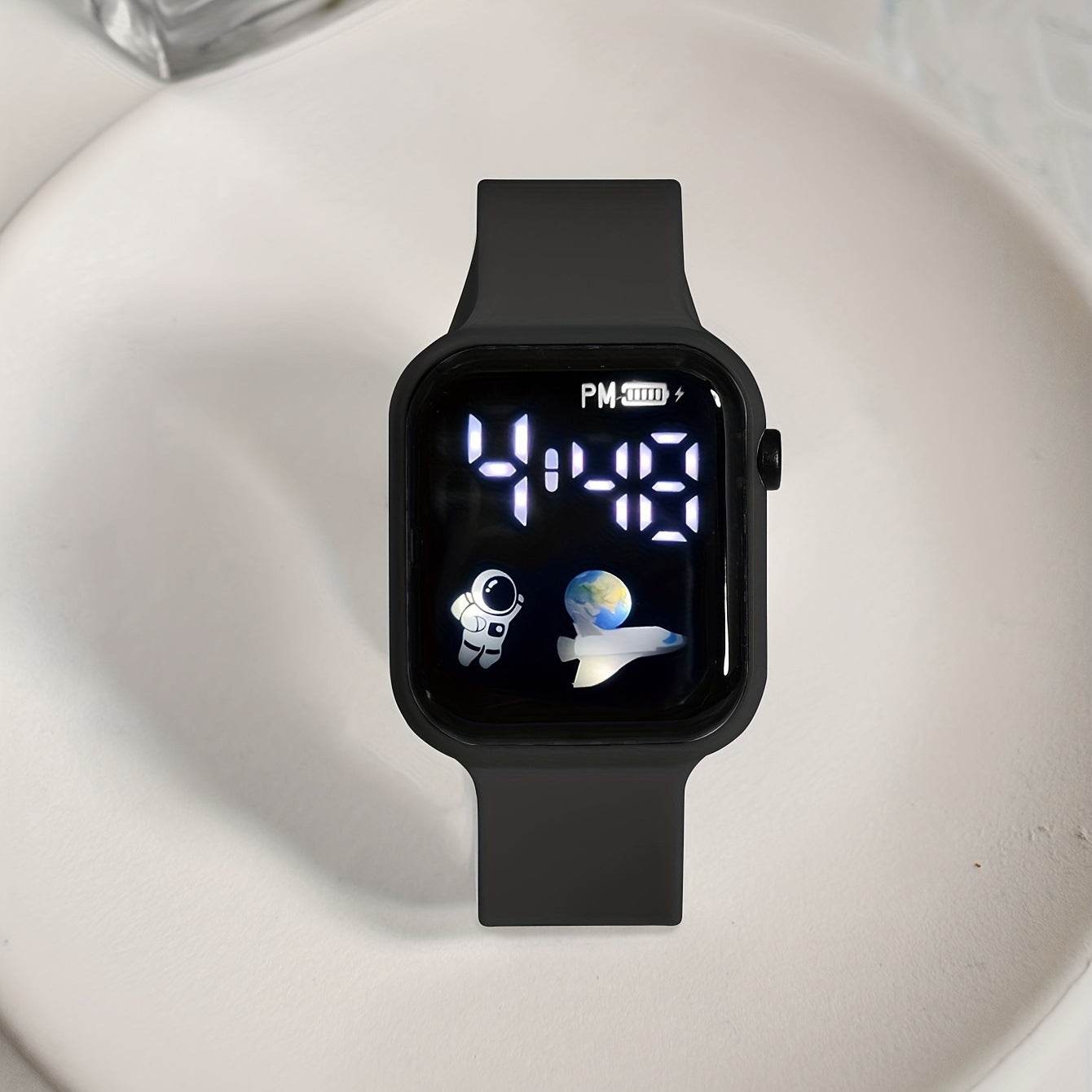 Technology Sense Good-looking Student Minimalist Fashion Waterproof Spaceman Electronic Watch - Velora