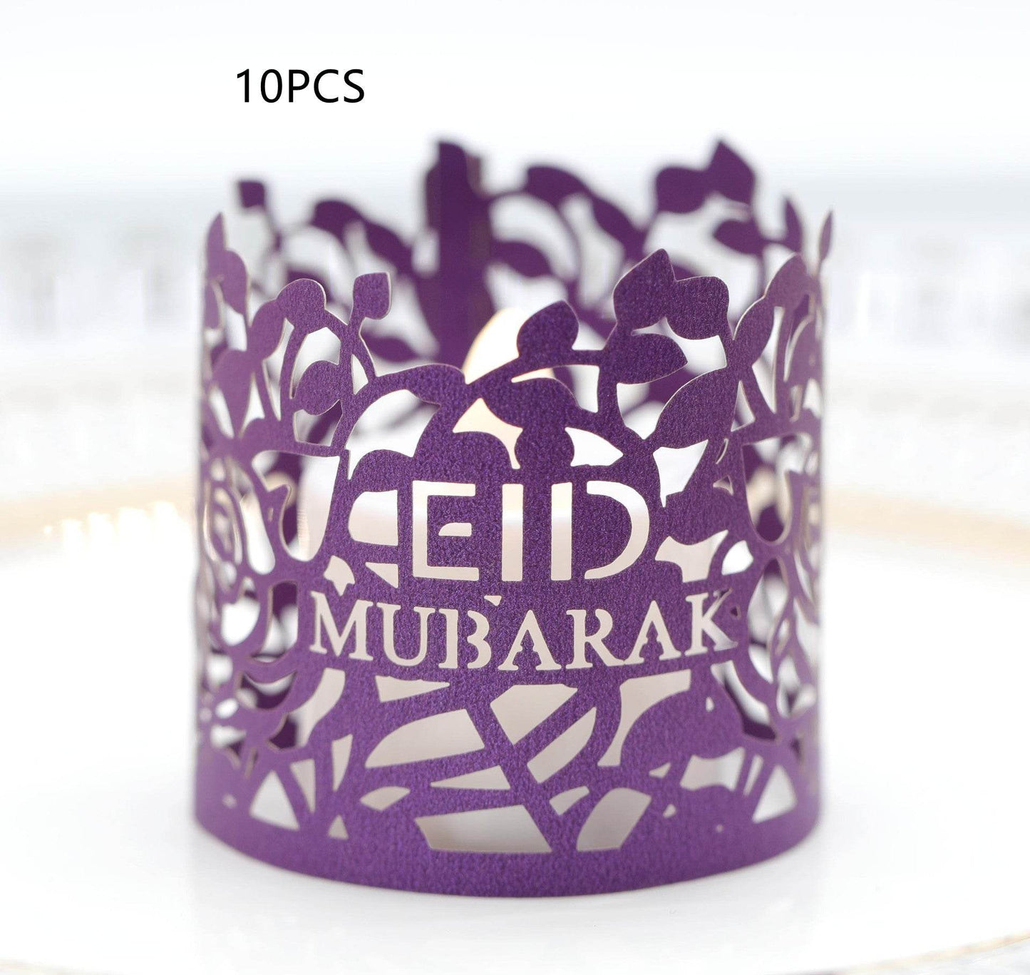 MOQ200 Ramadan Electronic Candle Lampshade Laser Cutout - Velora