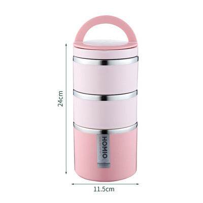 Portable Minimalist Stainless Steel Thermal Insulated Lunch Container - Velora