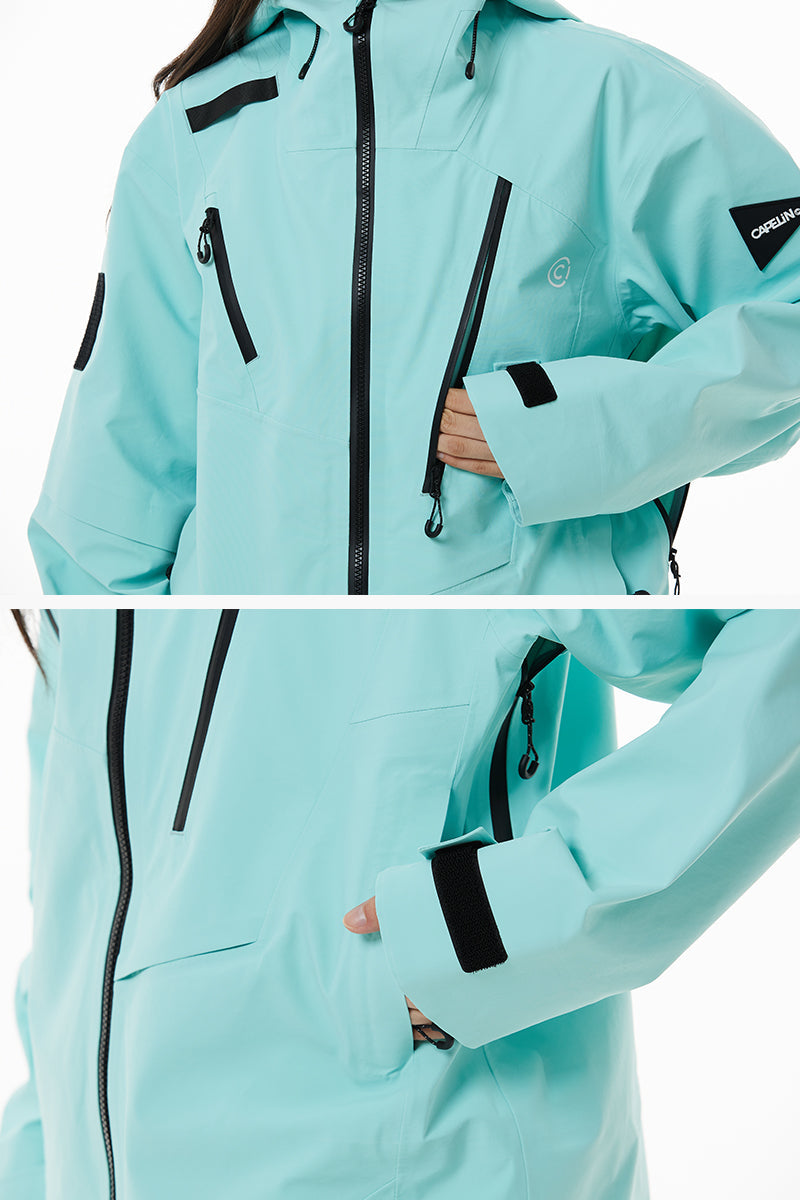 Alpha Unisex 3L Shell Snowboard Jacket - Velora