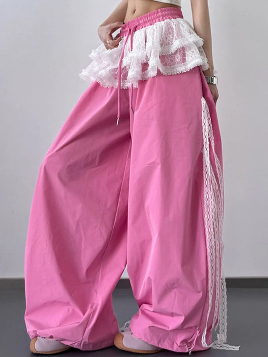 Drawstring Wide Leg Pants - Velora
