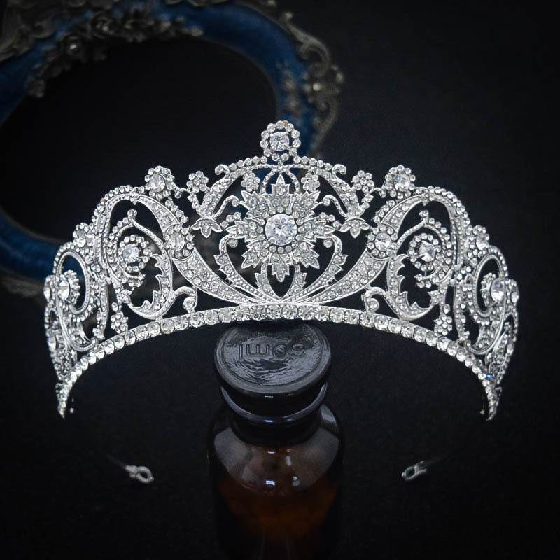 Zircon Bride Crown Fashion Headwear - Velora