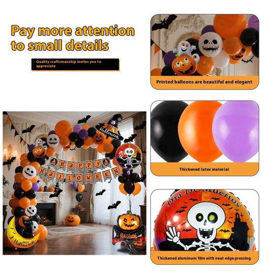 Halloween Hanging Flag Balloon Set Party Decoration Supplies - Velora