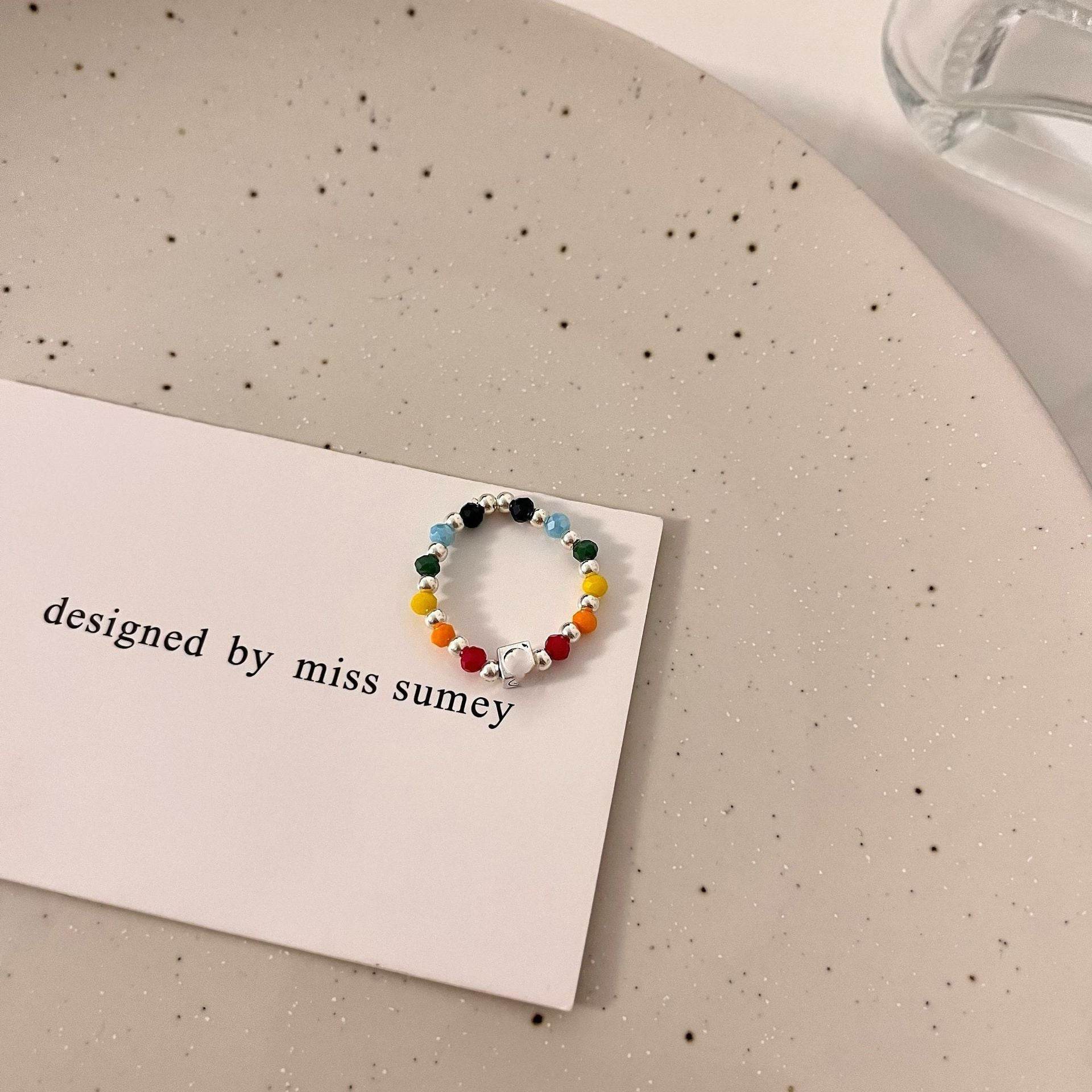 Women's Temperament Fashion Sterling Silver Lovely Love Ring - Velora