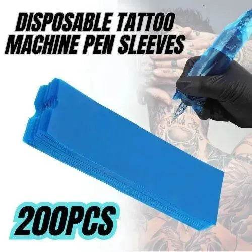 200pcs Tattoo Machine Pen Sleeves Disposable Cover - Velora