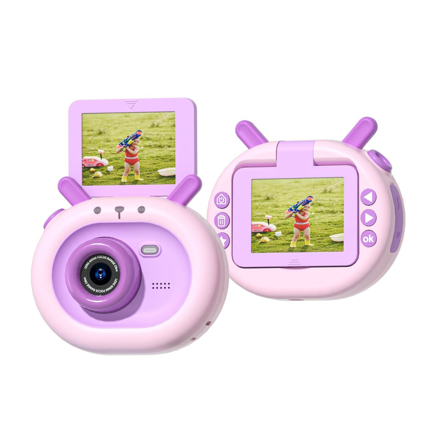 180-degree Flip-screen Children's HD Digital Camera - Velora