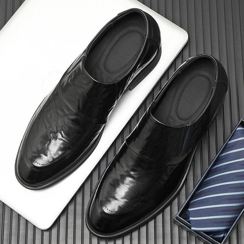 Men's Leather Business Inner Height Increasing Leather Shoes - Velora