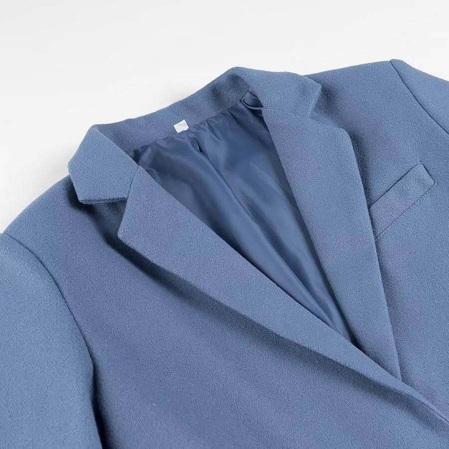 Women's Square Collar Tassel Blazer - Velora
