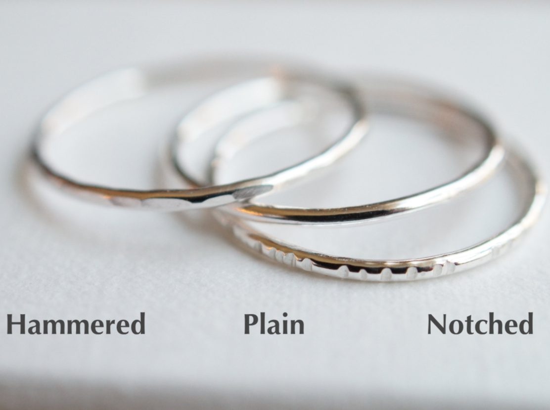 3 Skinny Stacking Rings