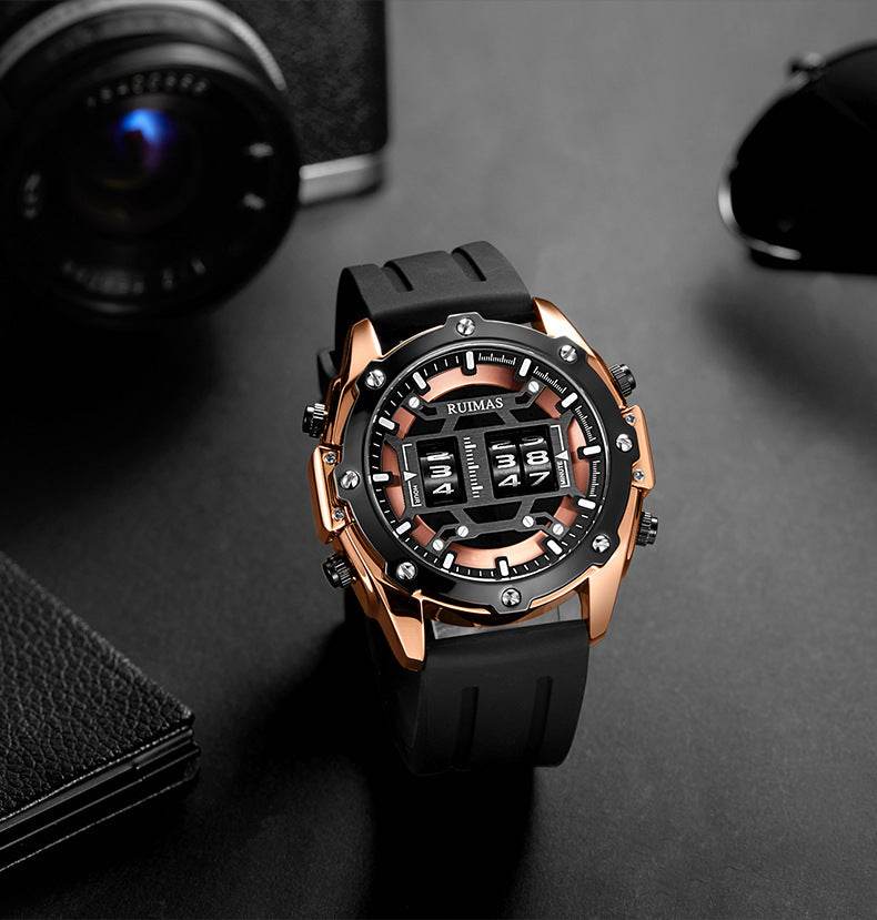 Sport leather men's quartz watch - Velora