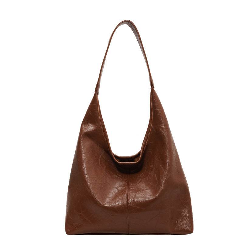 Fashion Womens Shoulder Bag Vintage Designer Large Capacity Casual Tote Bag Autumn And Winter Fashion Handbag - Velora