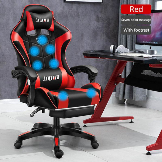 Men's Computer Home Comfort Ergonomic Dormitory Gaming Seat Swivel Chair - Velora