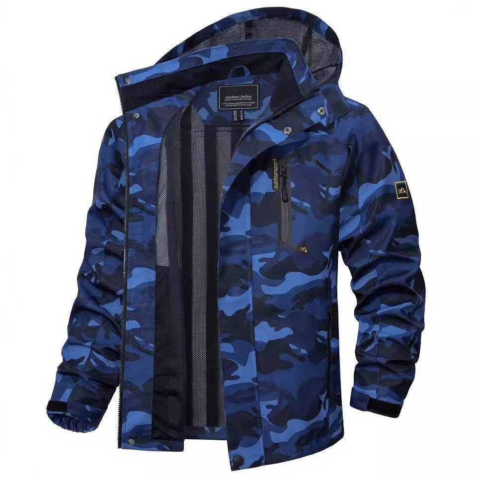 New Casual Fall Men's Long Sleeve Hooded Jacket Coat - Velora