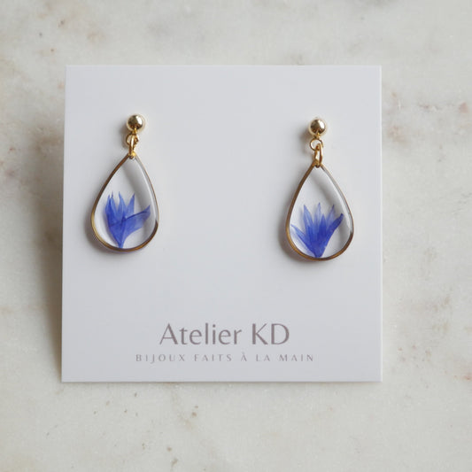 Boucles d'oreilles Blu - goute (médium) - Velora