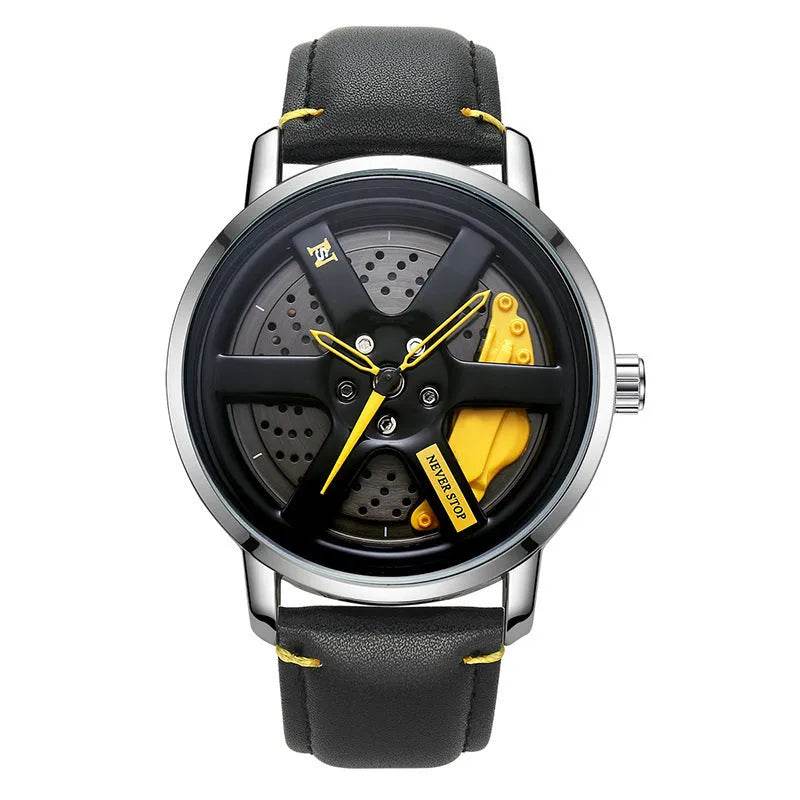 Quartz Men's Mesh Strap Trendy Unique Dial Watch - Velora