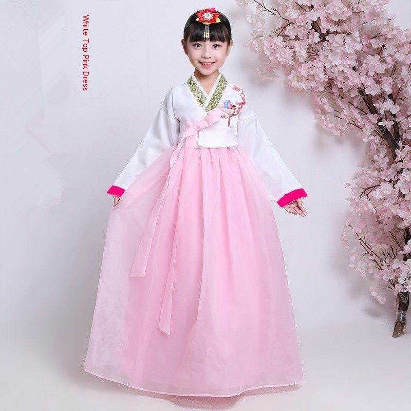 Clothing Korean Photography Children's Minority Performance Girls Dance Costume Hanbok - Velora
