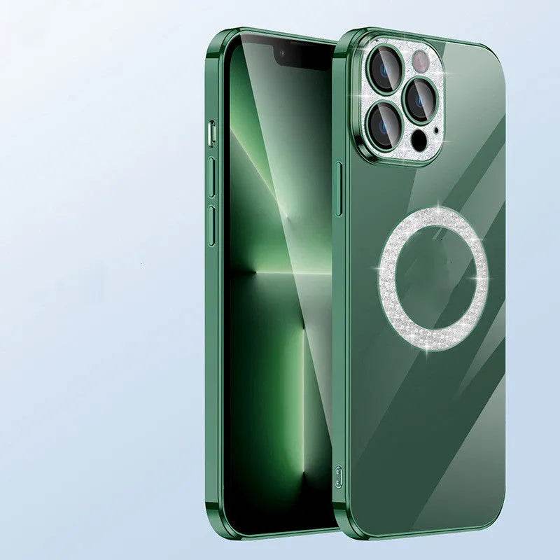 Electroplated TPU Transparent Apple Mobile phone Case - Velora