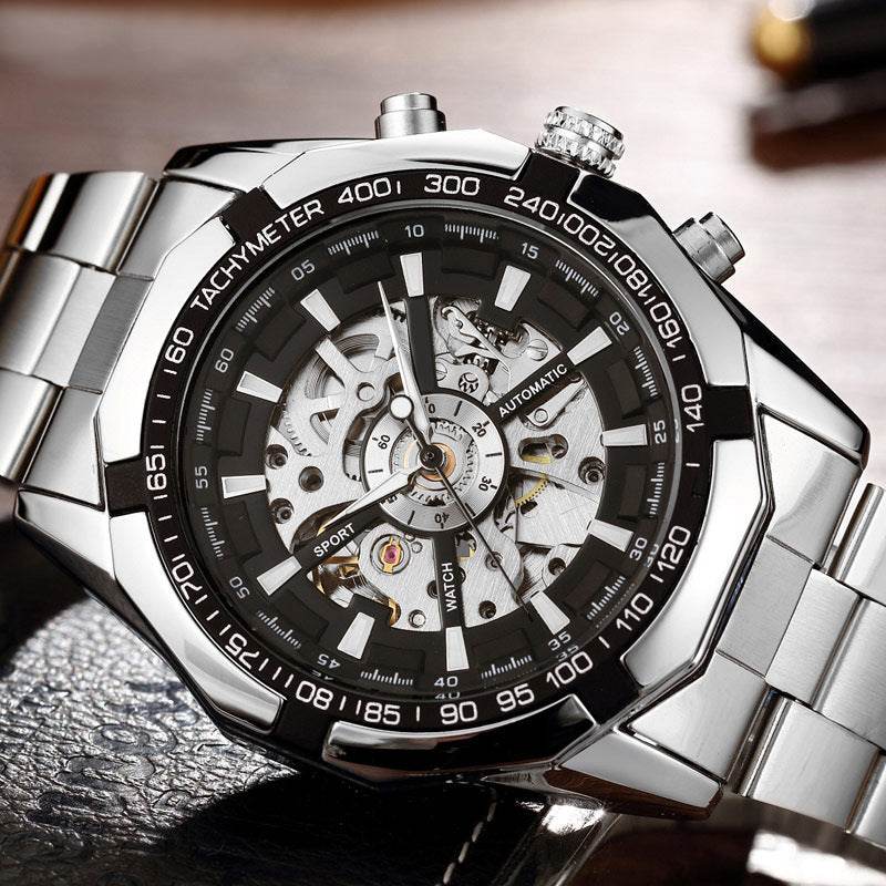 A Full Automatic Men's Automatic Mechanical Watches, Men's Automatic Mechanical Watch Steel Strip - Velora
