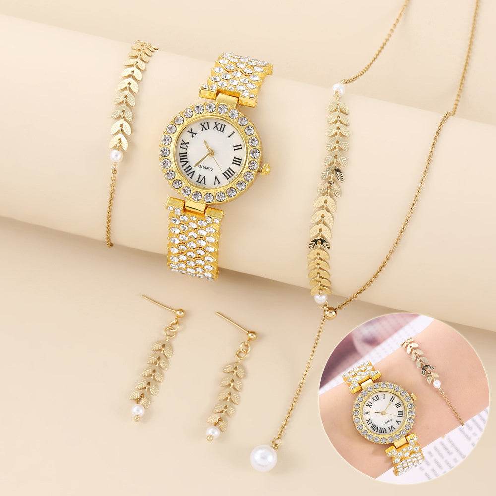 Diamond Women Watches Luxury Fashion Rhinestone Quartz Bracelet Wrist Watch For Women - Velora