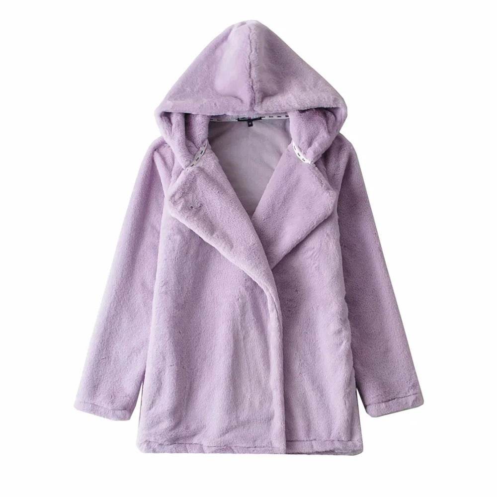 Temperament Commuter Lightly Cooked Bunny Fleece Jacket - Velora
