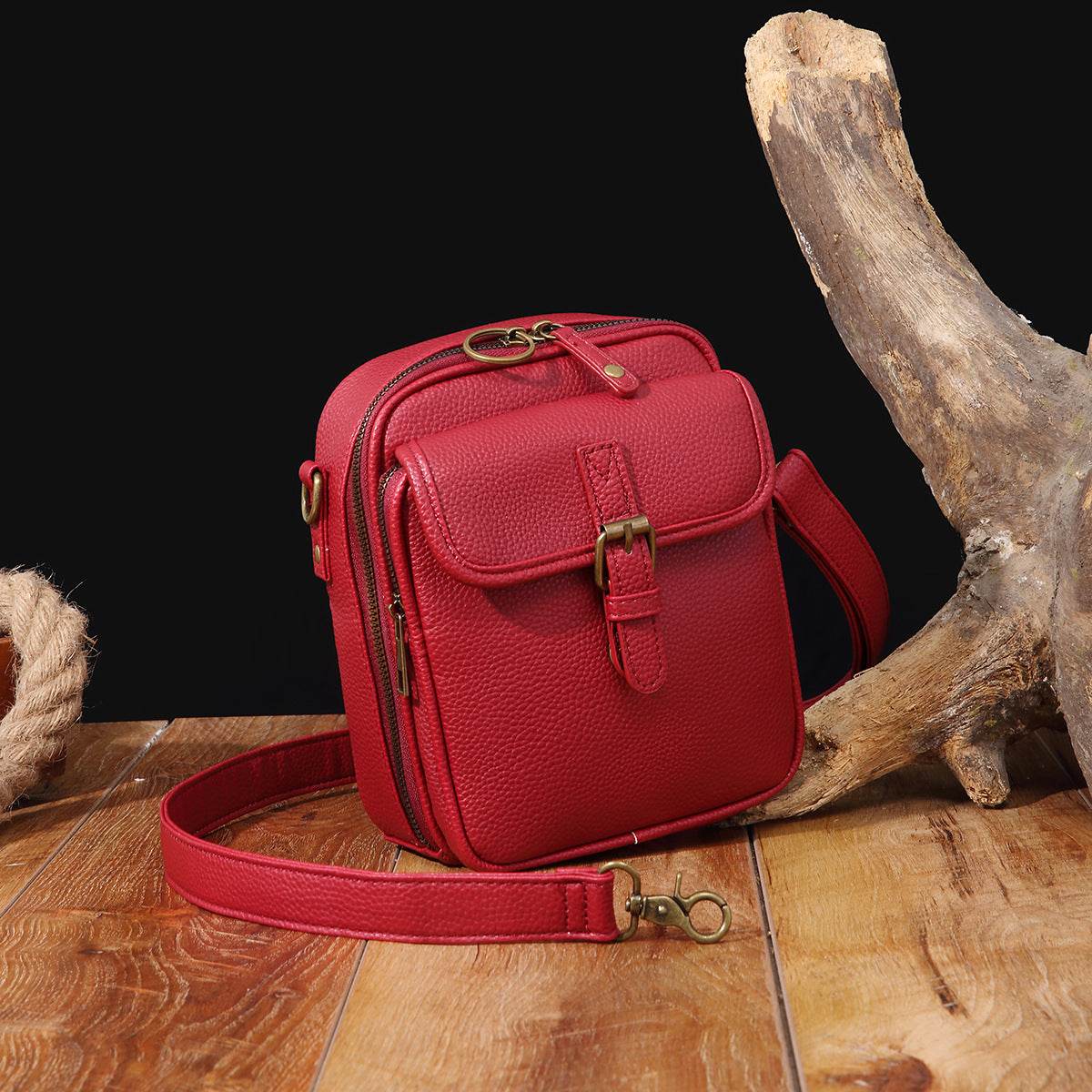 Unisex Vintage Large Capacity Messenger Bag Storage Bag With 10 Card Inserts Casual Backpack Women's Bag Retro Backpack Large Capacity Travel - Velora