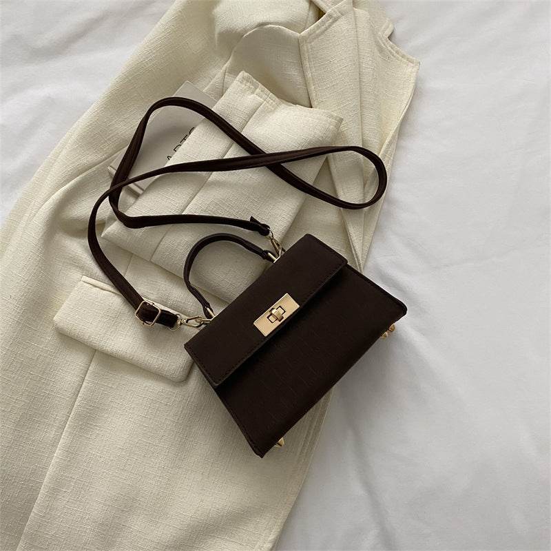 Color Bag Fashionable Simple High-grade Pattern Western Style Portable Crossbody Bag - Velora