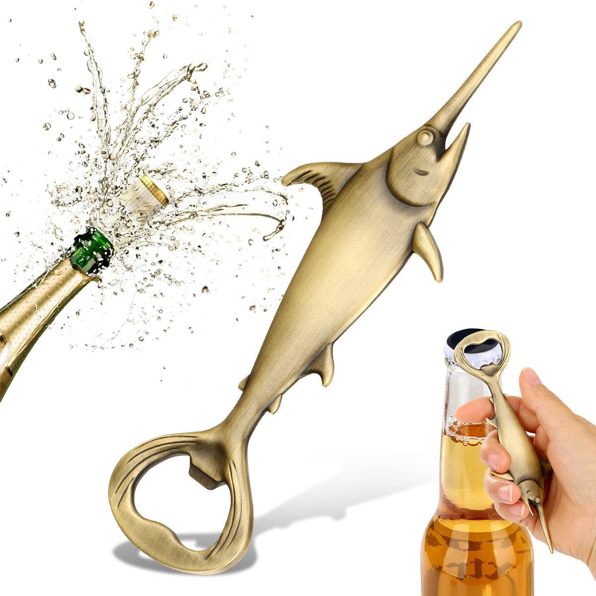 Creative Swordfish Handle Metal Beer Bottle Openers Kitchen Bar Accessories Tools Beer Gifts Beer Openors Kitchen Gadgets - Velora