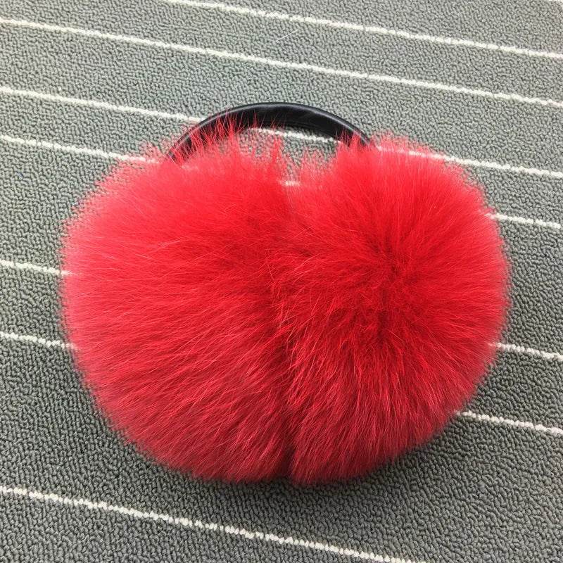 Warm Whole Skin Fox Earmuff Earmuffs Female - Velora