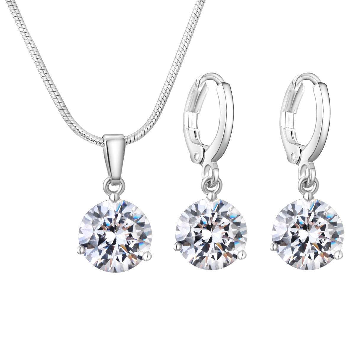 Water Drop Necklace Earring Set - Velora