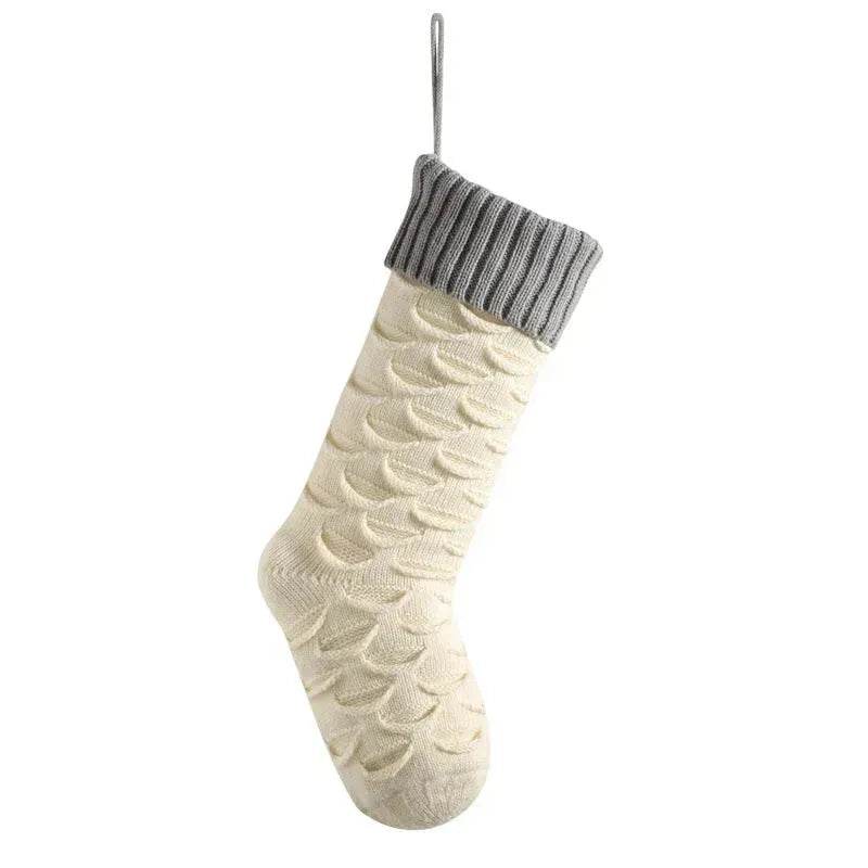 Christmas Gift Bag Decorative Socks Knitted Hanging Decoration - Velora