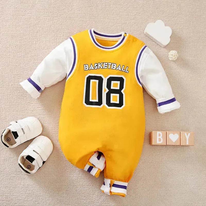 Baby One-piece Spring And Autumn Romper Baseball Uniform cloth - Velora