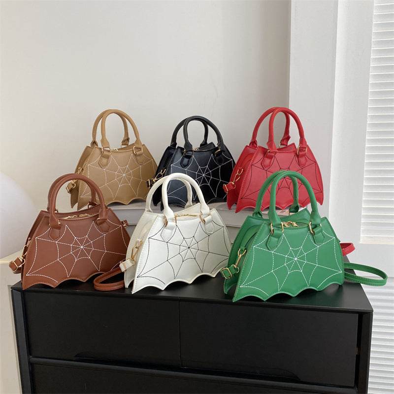 Halloween Spider Web Saddle Bags Fashion Personality Crossbody Shoulder Bag With Handle Women's Handbags - Velora