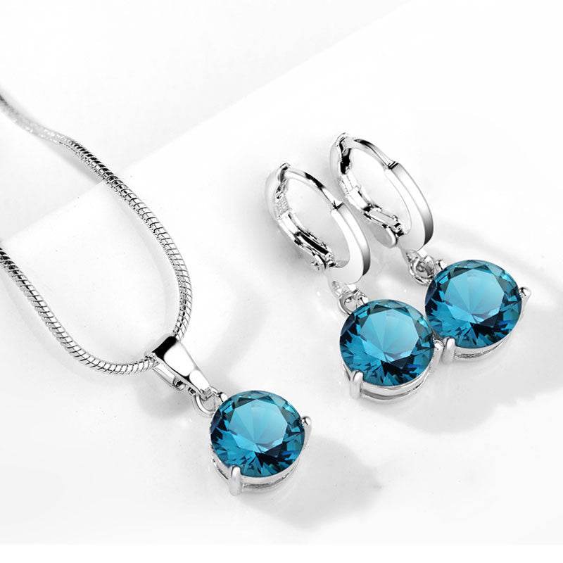 Water Drop Necklace Earring Set - Velora