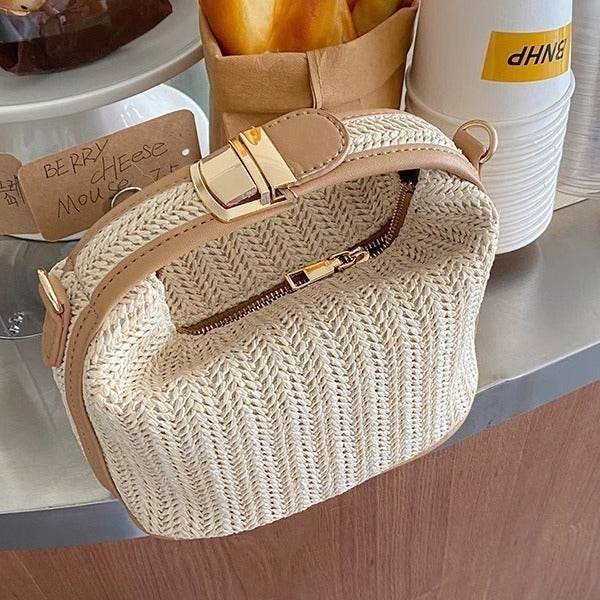 Portable Straw Shoulder Messenger Bag Fashion - Velora