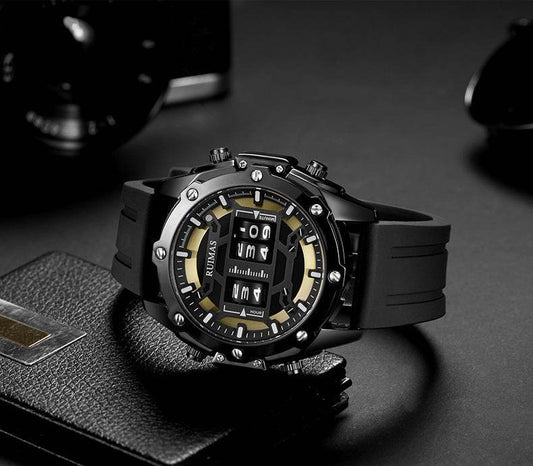 Sport leather men's quartz watch - Velora