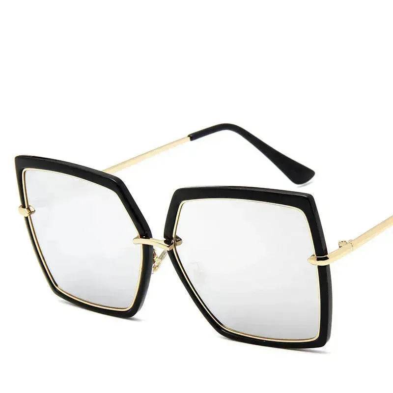 Reflective Fashion metal retro sunglasses for Women - Velora