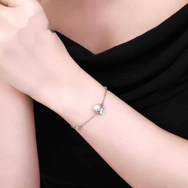 Artificial Crystal Series Water Drop Bracelet Colorful Special-interest Design Sweet - Velora