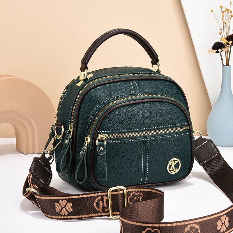 Versatile Crossbody Bag For Women Multi-zipper Design Shoulder Bags With Portable Fashion Handbags Small Square Bag - Velora